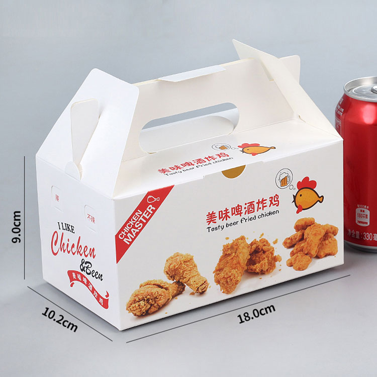 Customize Fried Chicken Box Cmyk Printing Box Packaging Food